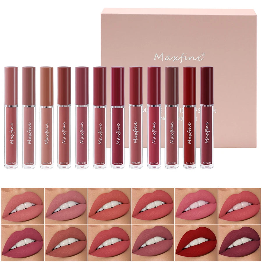 Matte Lipstick Set Waterproof and Moisturising