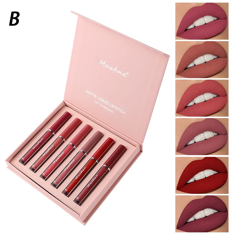 Matte Lipstick Set Waterproof and Moisturising