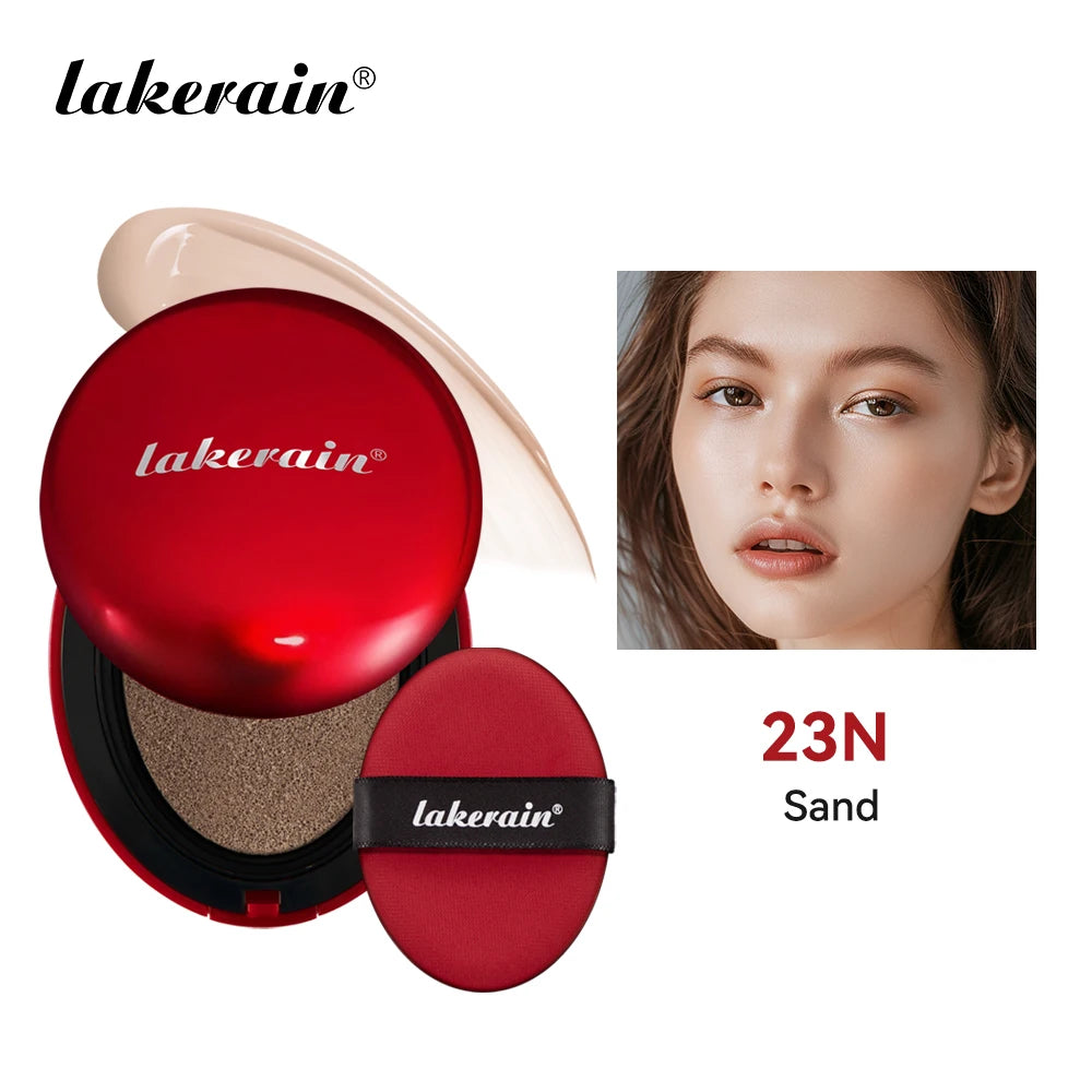 Lakerain Waterproof Light Weight Foundation with Cushion Applicator
