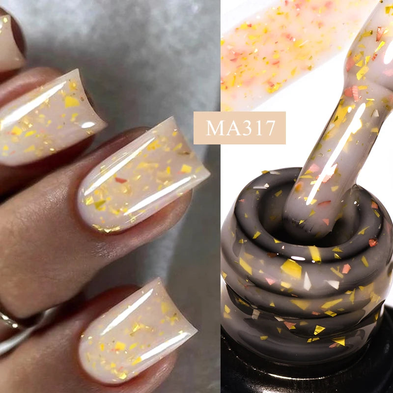 MEET ACROSS 7ml Glitter Gel Nail Polish