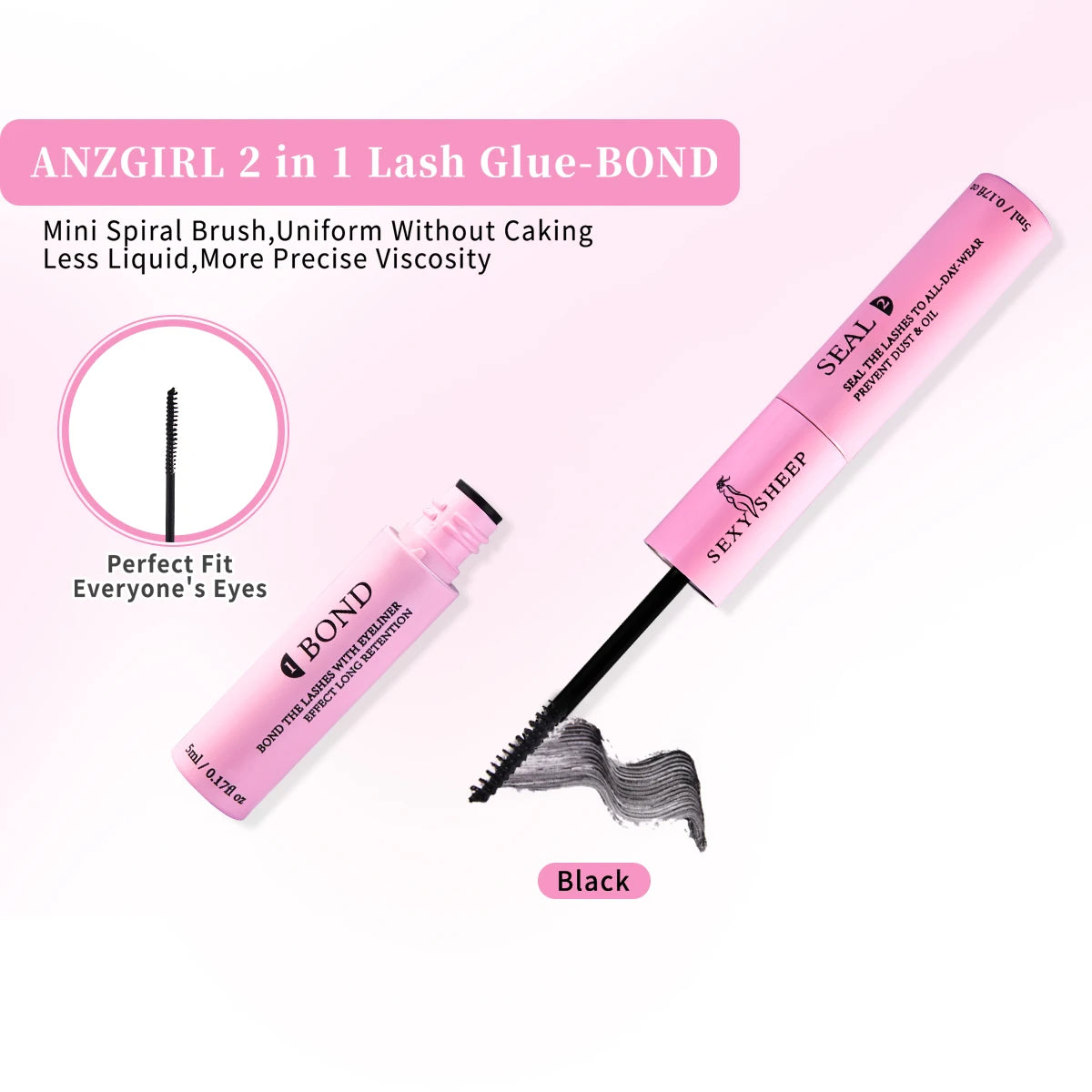 280pcs DIY Lash Extension Kit Individual Lashes Cluster 30D40D MIX with Lash Bond and Seal and Remover Lash Applicator
