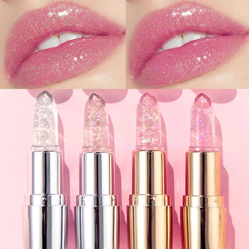QIBEST Glitter Colour Changing Jelly Lipstick