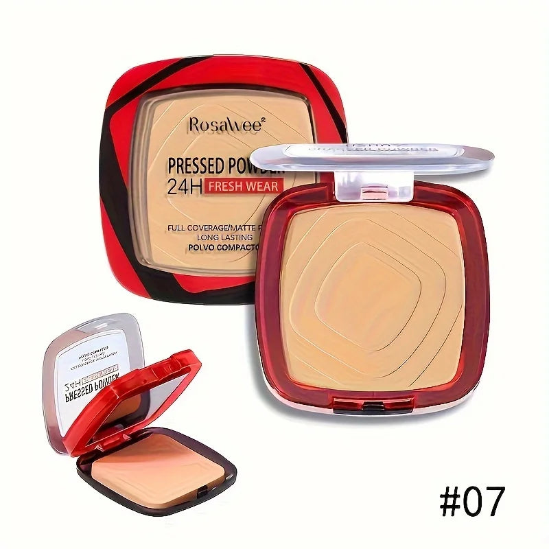 24Hr Wear Matte Full Coverage Pressed Powder Foundation With Puff Applicator