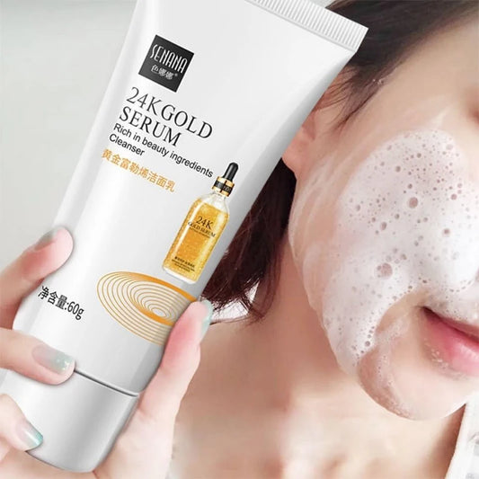24K Gold Serum Facial Cleanser with Collagen