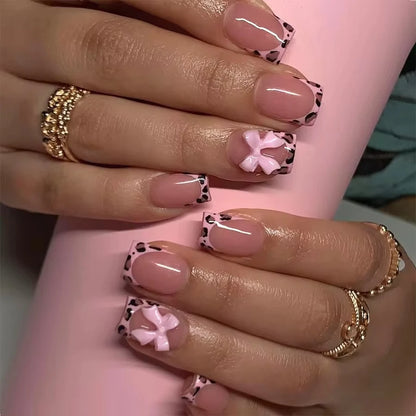 24pcs Bow Themed Press on Nails