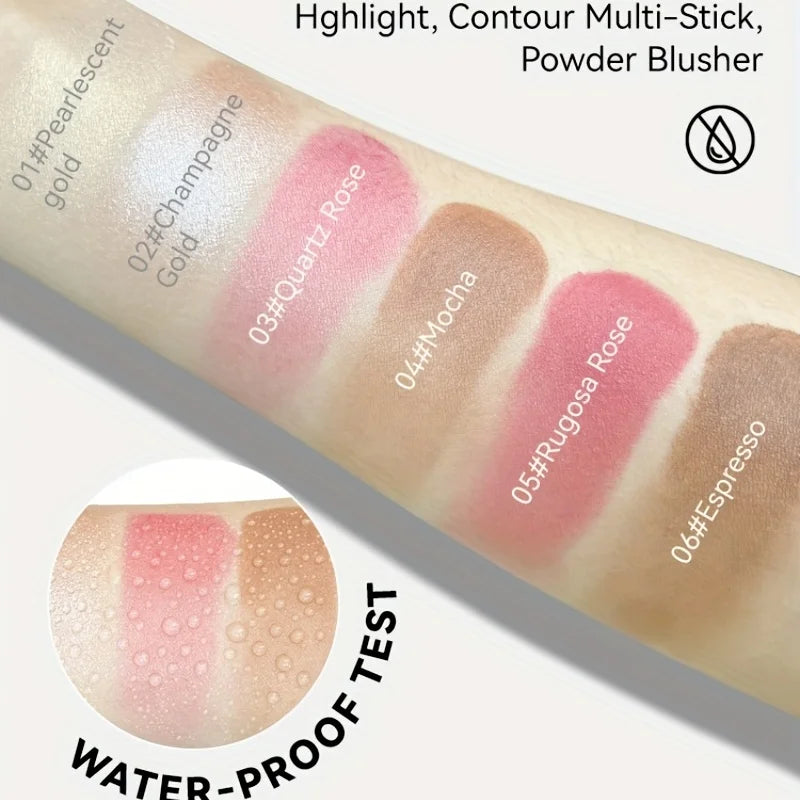 Cream Contour Highlighter Bronzer and Blush Sticks