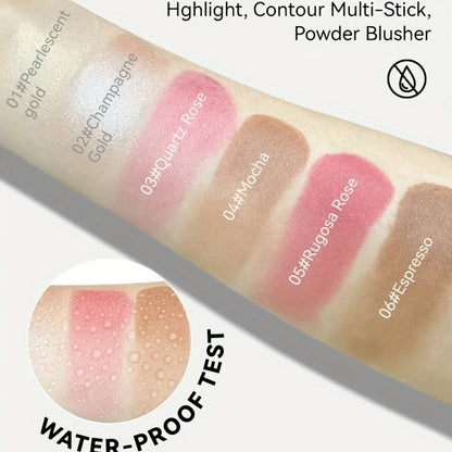 Cream Contour Highlighter Bronzer and Blush Sticks