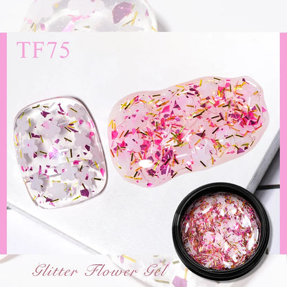 MEET ACROSS 5ml Dried Flower Gel Nail Polish