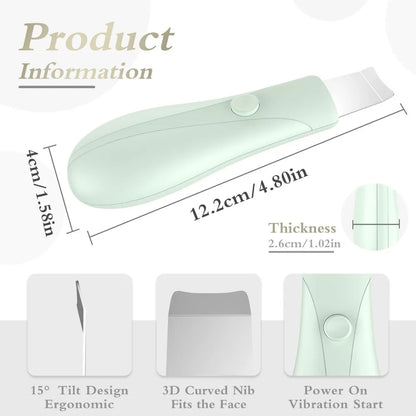 Electric Skin Scrubber Face Spatula