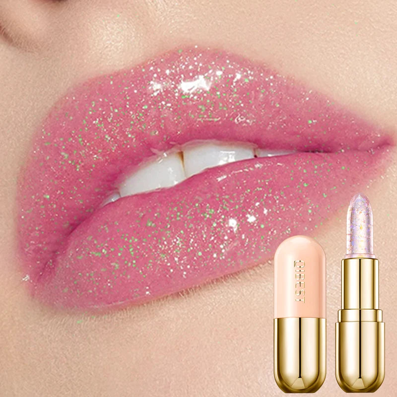 QIBEST Glitter Colour Changing Jelly Lipstick