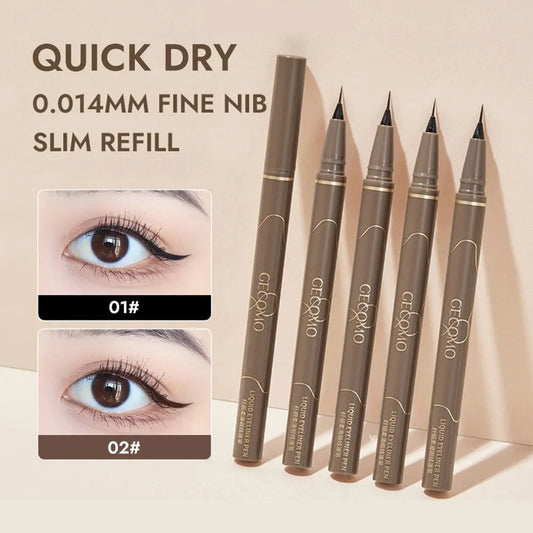 GECOMO Liquid Eyeliner Ultra Slim Waterproof Quick Drying and Long Lasting
