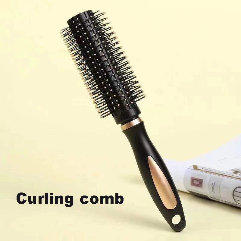 Premium Black and Gold Hair Brushes