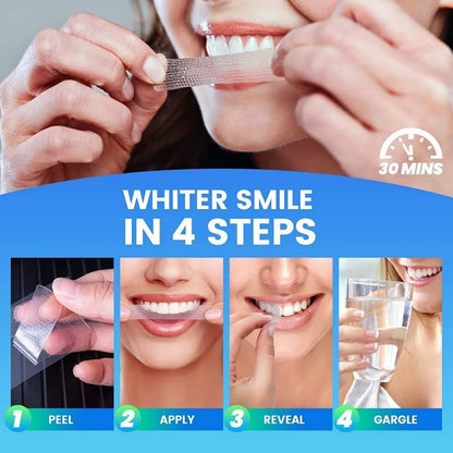 Fast acting TEETH WHITENING strips