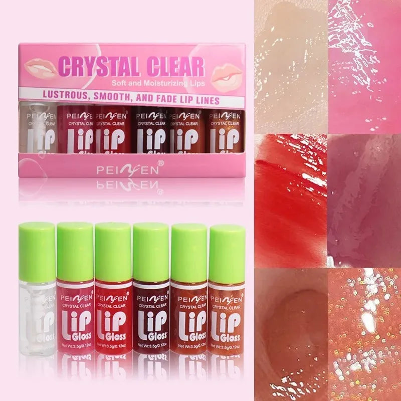 6PCS Moisturising Hydrating Plumping Lip Gloss