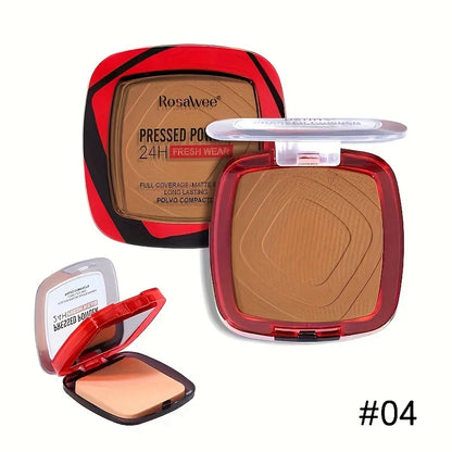 24Hr Wear Matte Full Coverage Pressed Powder Foundation With Puff Applicator