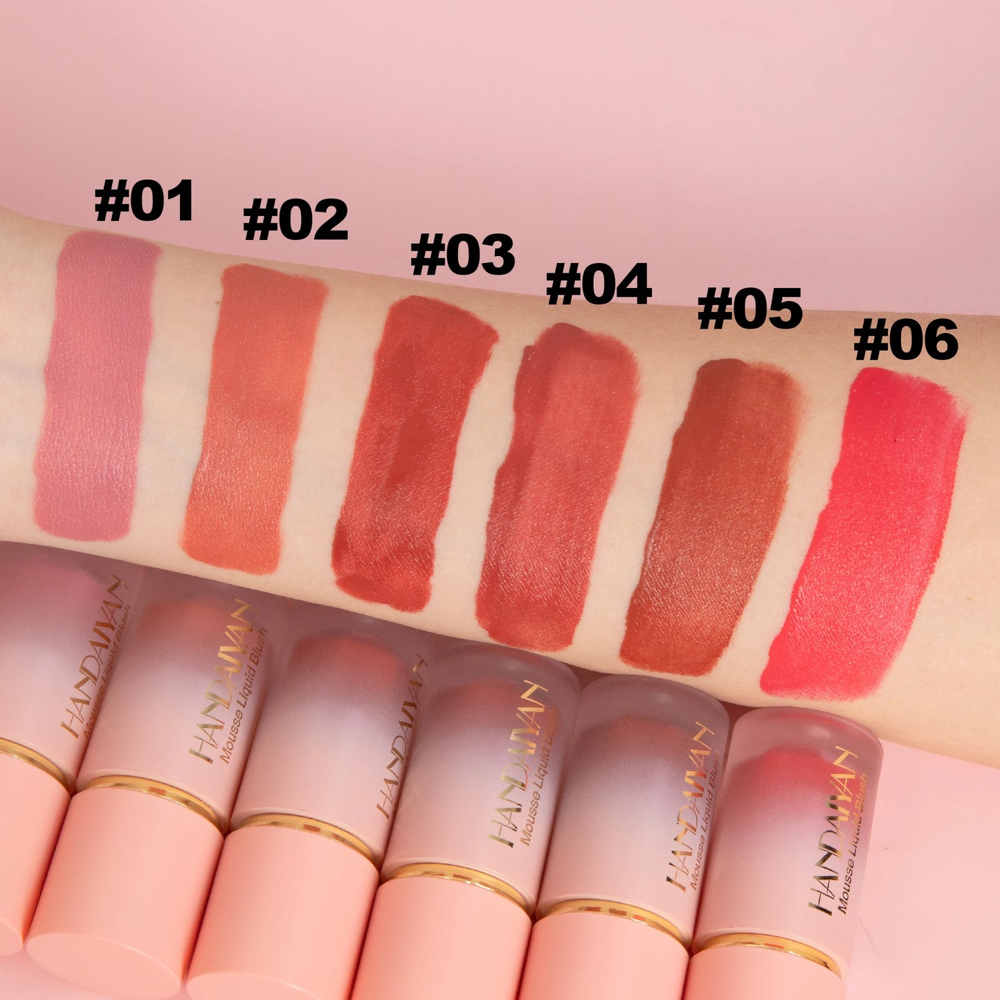 HANDAIYAN Matte Liquid Blush Long Lasting Waterproof