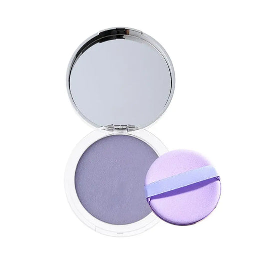 Lavender Pressed Powder With Sponge Applicator