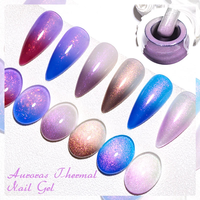 7ml Auroras Thermal Colour Changing Gel Nail Polish