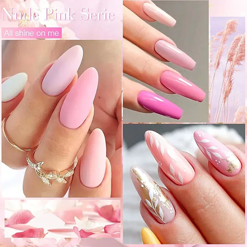 MEET ACROSS 6Pcs Gel Nail Polish Set