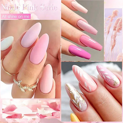 MEET ACROSS 6Pcs Gel Nail Polish Set