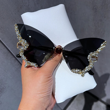 Y2K Diamond Butterfly Sunglasses