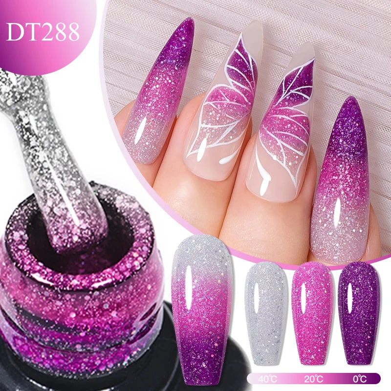 7ml Auroras Thermal Colour Changing Gel Nail Polish