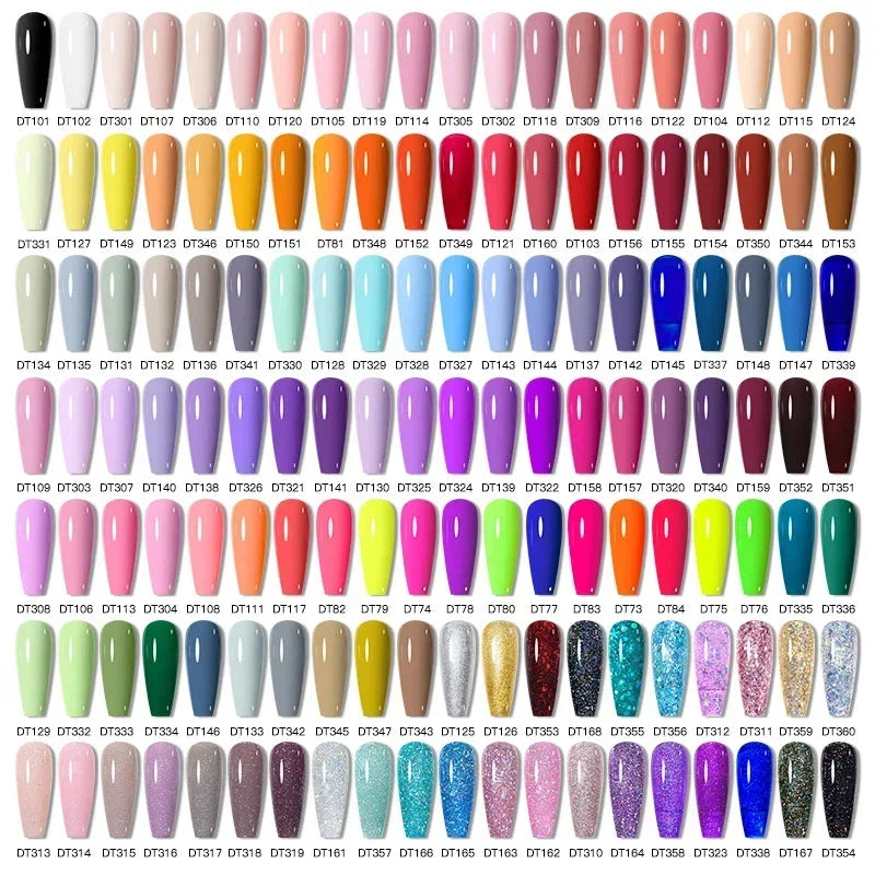 MEET ACROSS 6Pcs Gel Nail Polish Set