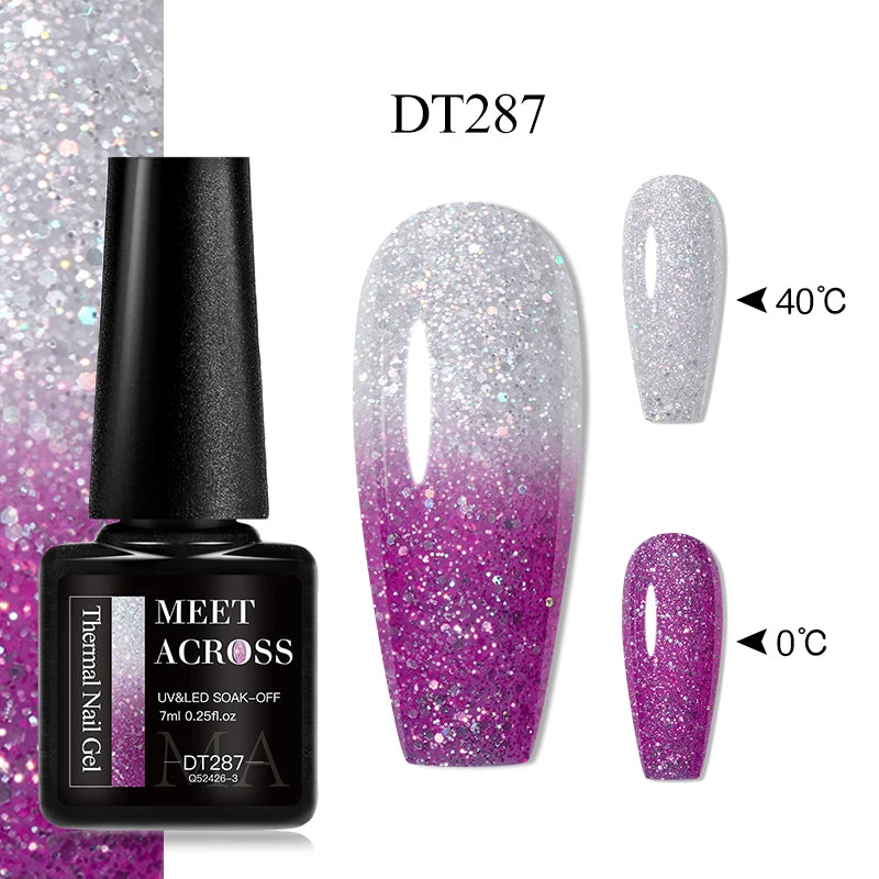 7ml Auroras Thermal Colour Changing Gel Nail Polish