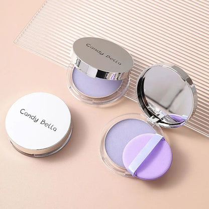 Lavender Pressed Powder With Sponge Applicator
