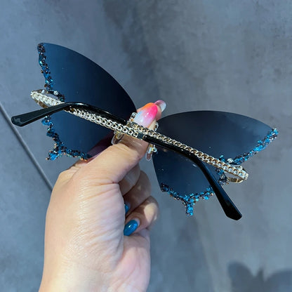 Y2K Diamond Butterfly Sunglasses