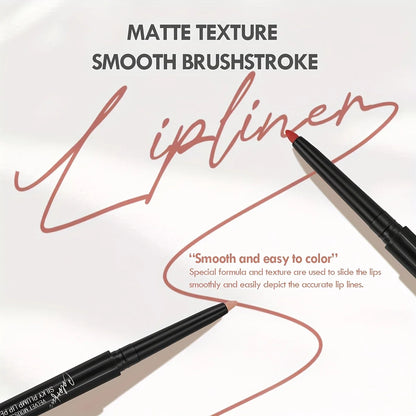 Matte Nude Brown Lip Liner Pencil Waterproof