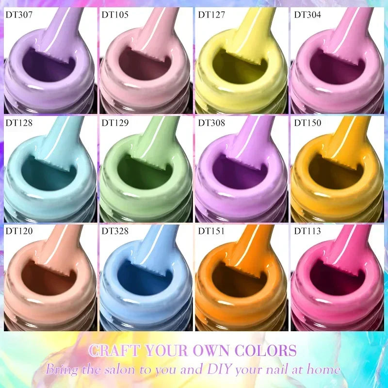 MEET ACROSS 6Pcs Gel Nail Polish Set
