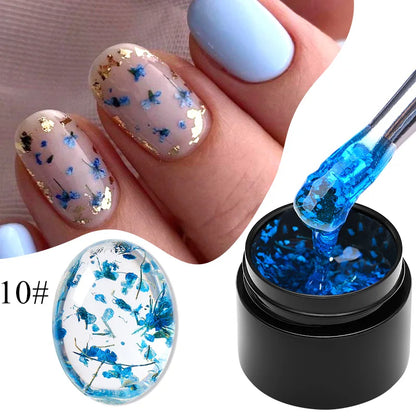 MEET ACROSS 5ml Dried Flower Gel Nail Polish