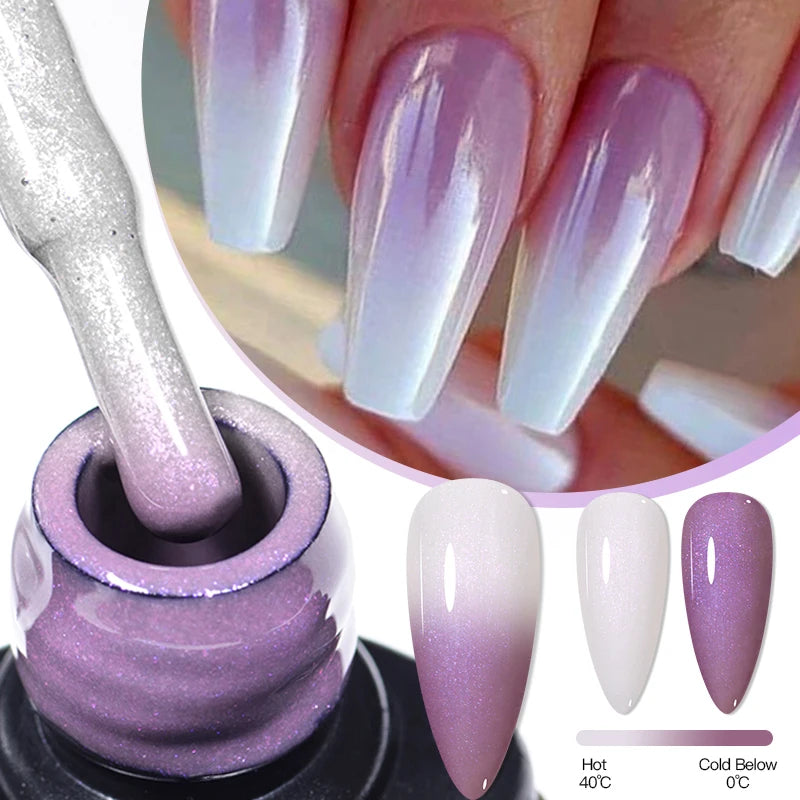 7ml Auroras Iridescent Thermal Colour Changing Gel Nail Polish
