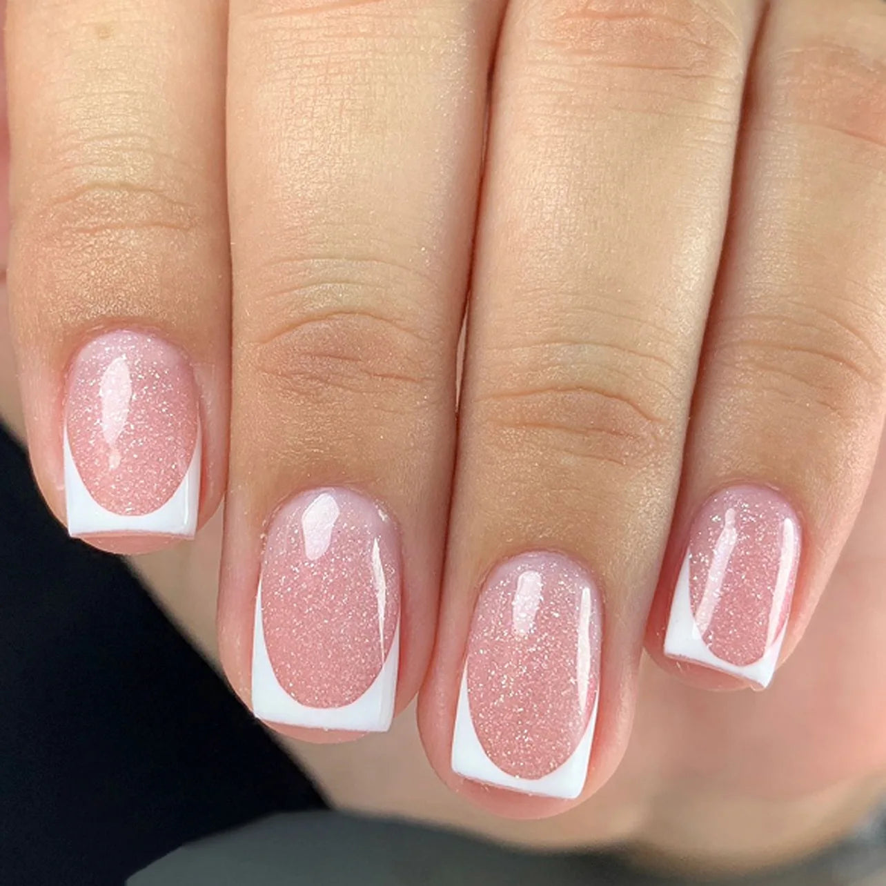 24Pcs Medium Short Square Press on Nails