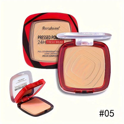 24Hr Wear Matte Full Coverage Pressed Powder Foundation With Puff Applicator