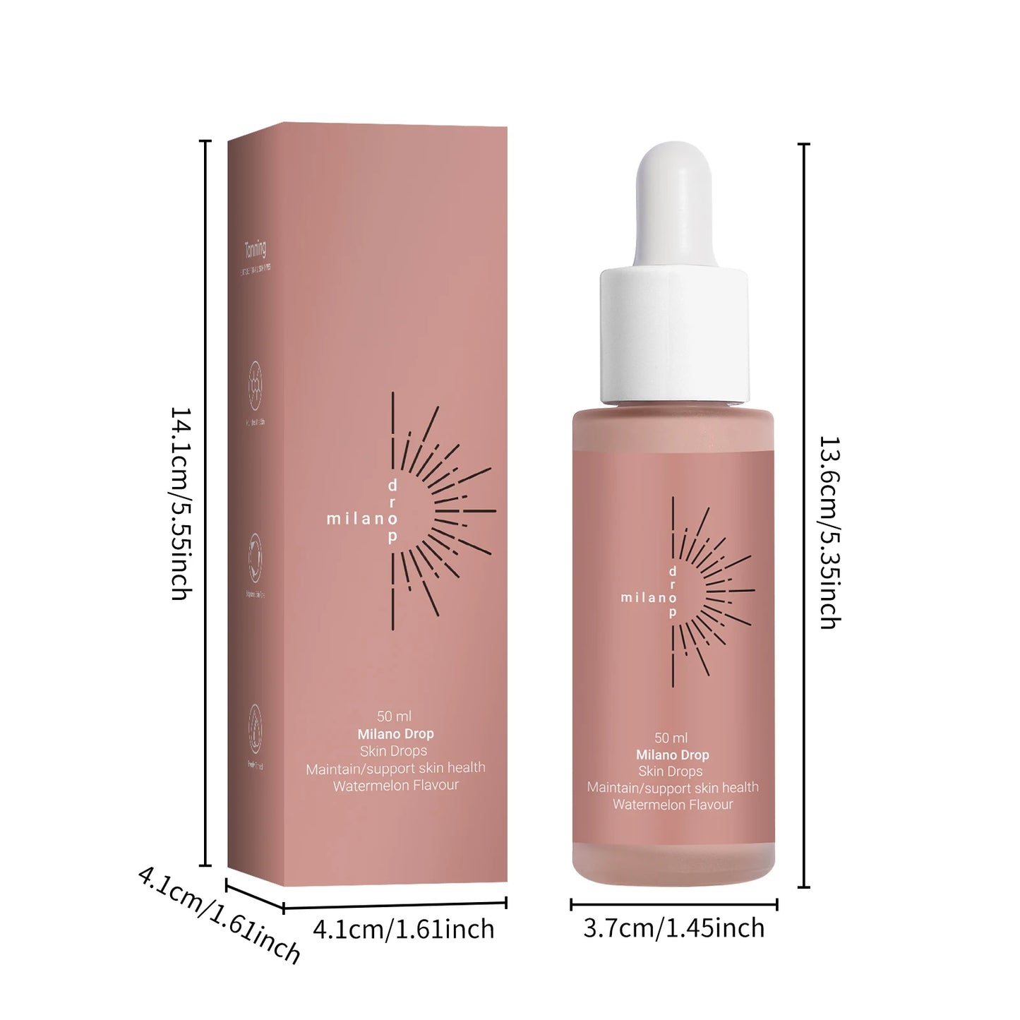 Milano Self Tanning Drops Natural Skin Enhancer