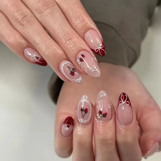 24pcs French Press on Nails
