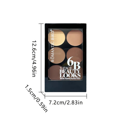 6 Colours Contouring Powder Palette