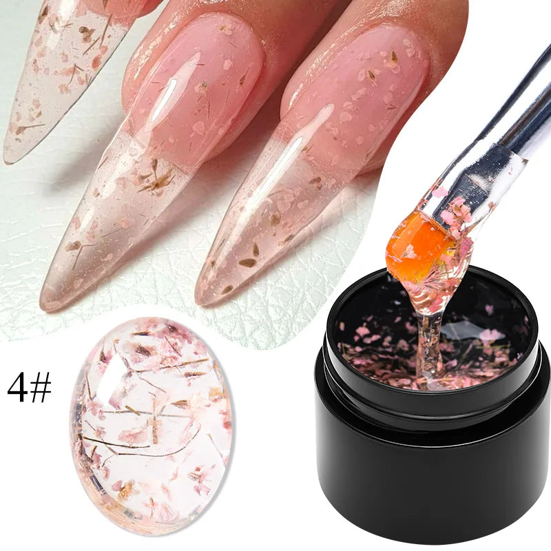 MEET ACROSS 5ml Dried Flower Gel Nail Polish