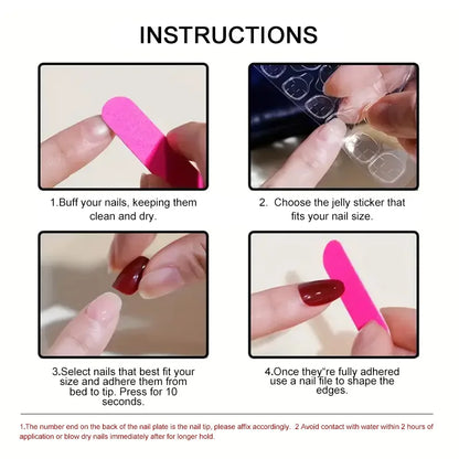 24pcs French Press on Nails