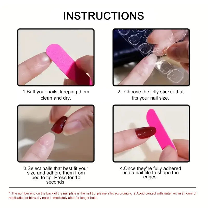 24pcs Bow Themed Press on Nails