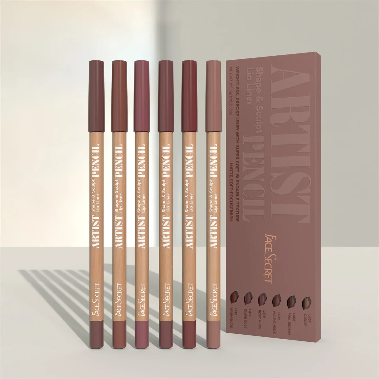 Face Secret Lip Liner Pencil Set