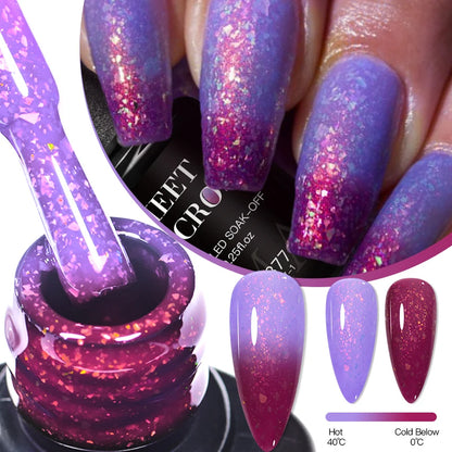 7ml Auroras Spotted Thermal Colour Changing Gel Nail Polish