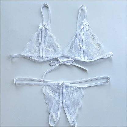 2 Piece Crotchless Lingerie Set