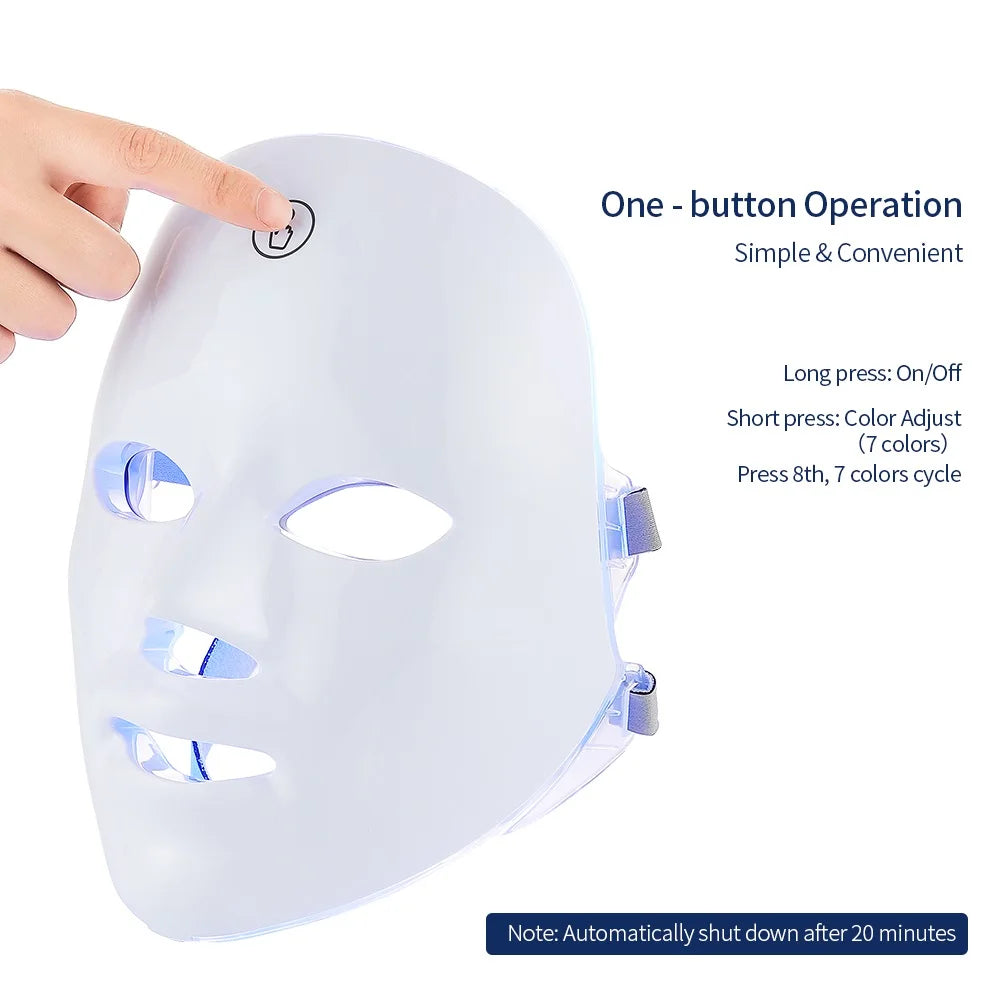 Wireless LED Face Mask/Neck mask