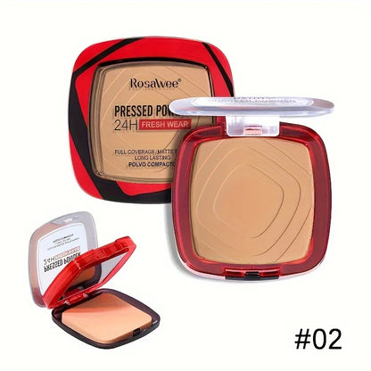 24Hr Wear Matte Full Coverage Pressed Powder Foundation With Puff Applicator