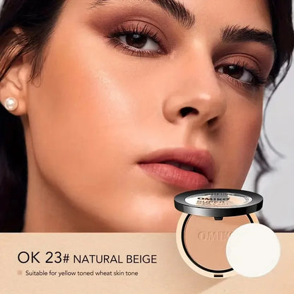 Waterproof Long-lasting Full Coverage Pressed Powder Foundation