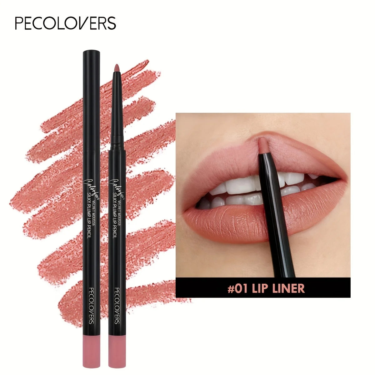 Matte Nude Brown Lip Liner Pencil Waterproof