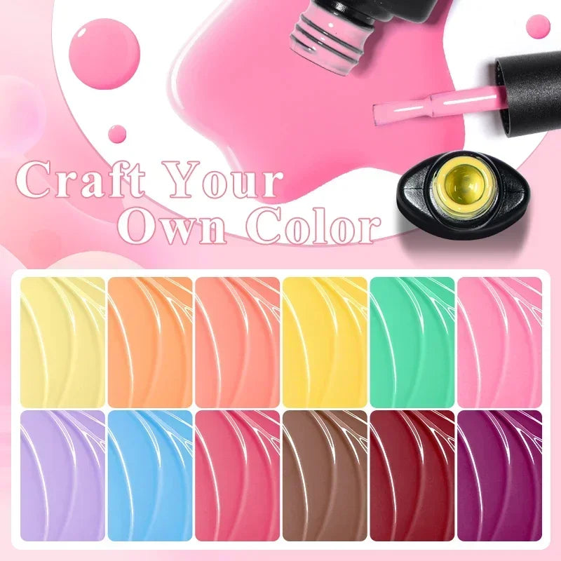 MEET ACROSS 6Pcs Gel Nail Polish Set